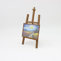 1/12 Scale Painting Display Stand with BJD Scene Mixed Colors