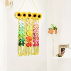 Girls Bow Bow Hair Hoop Storage Hair Clip Hanging Organizer