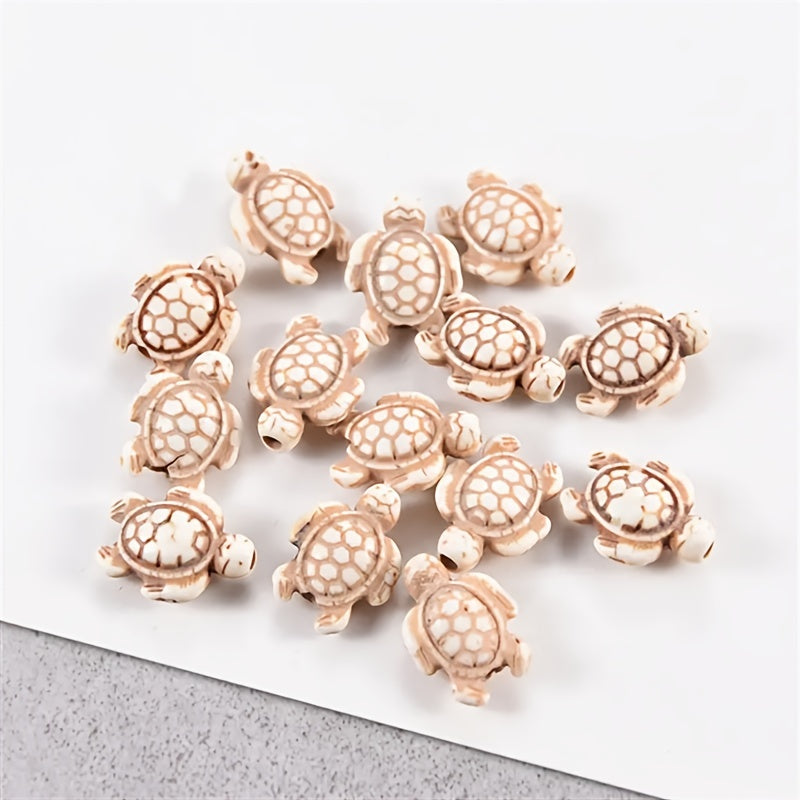 20PCS Turquoise Turtle Natural Stone Beads for DIY Bracelet Necklace