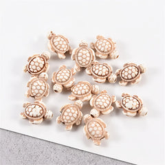 20PCS Turquoise Turtle Natural Stone Beads for DIY Bracelet Necklace