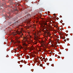 3D Holographic Heart Nail Glitter for Nail Art