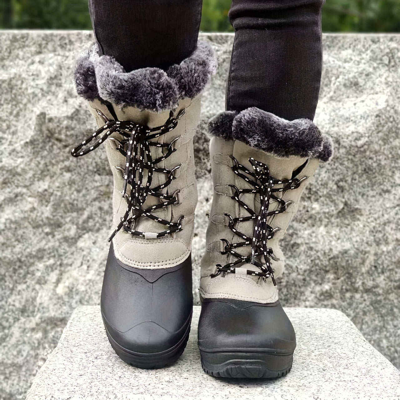 Women's Non-slip Warm High Tube Snow Boots