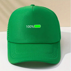 100 Mesh Trucker Hat Fluorescent Baseball Cap Unisex Couple Dad Hats