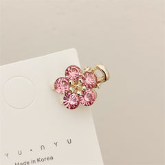 Crystal Flower Mini Hair Claw Clip Vintage Hairclip Hair Accessories