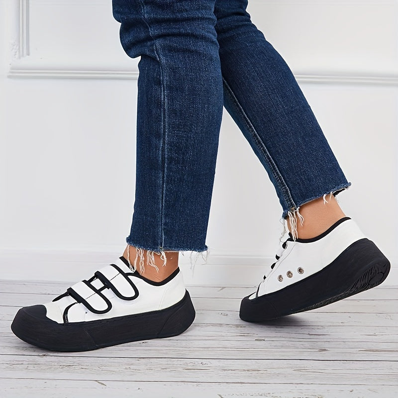 Women's Breathable Walking Shoes Hook & Loop Fastener Casual Sneakers