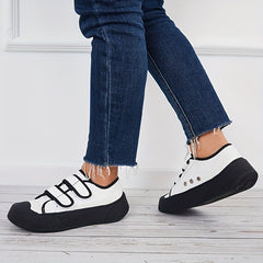 Women's Breathable Walking Shoes Hook & Loop Fastener Casual Sneakers
