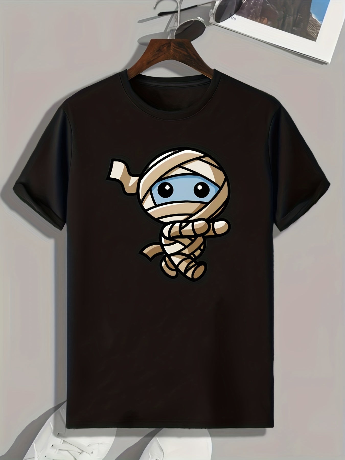 Mummy Print Men's Graphic T shirt Casual Comfy Tees For Summer