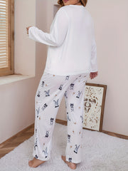  Rabbit & Star Print Loungewear Set