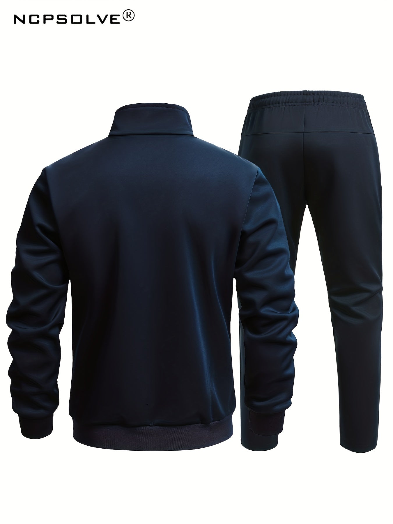 Men's Sports Suit Stand Collar Jacket & Comfortable Pants