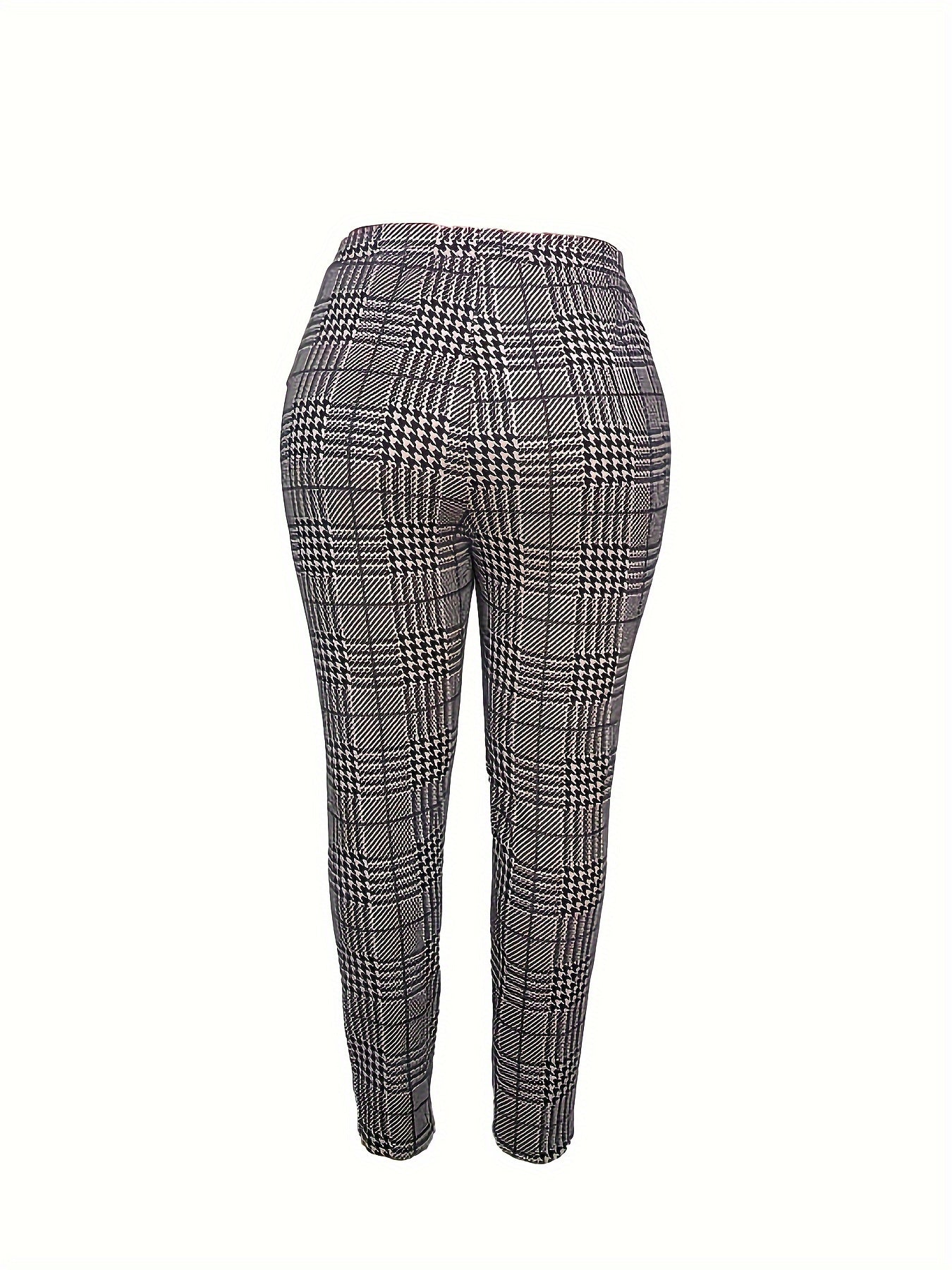Women's Plus Houndstooth Cardigan & Pants Set