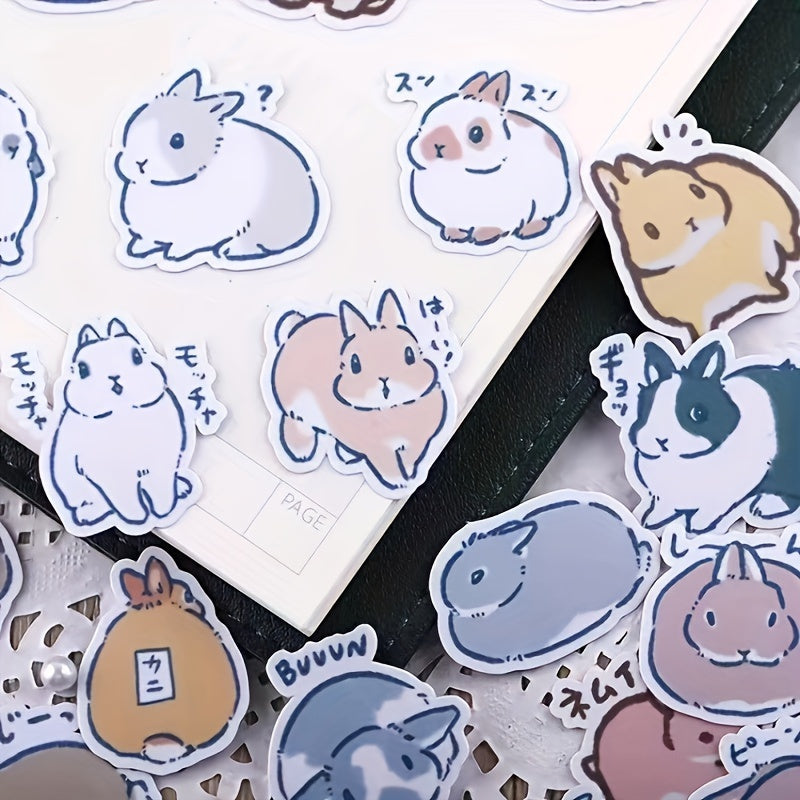 Cartoon Little Rabbit Reward Stickers for Classroom Materials