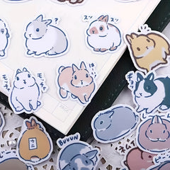 Cartoon Little Rabbit Reward Stickers for Classroom Materials