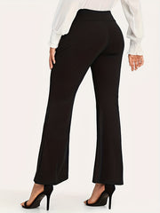  High Rise Flare Leg Pants