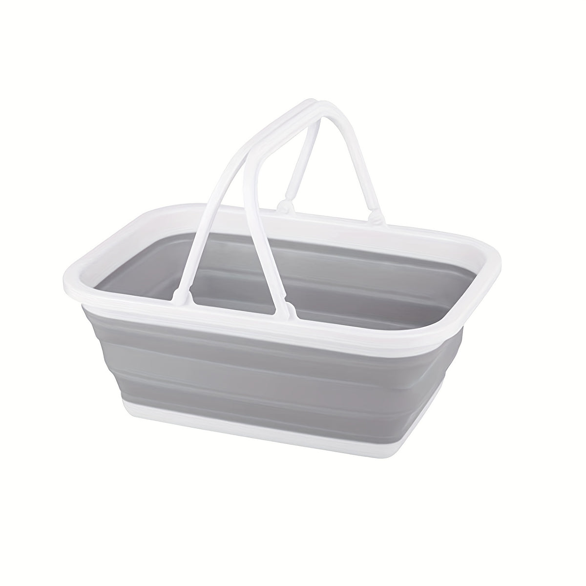 Plastic Foldable Storage Basket Portable Shopping Basket 8L