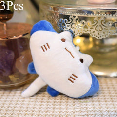 3pcs Devil Fish Ray Plush Soft Stuffed Animals with Expressive Eyes Keychain