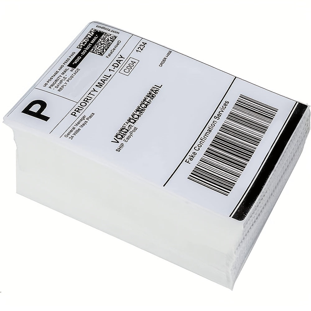 Waterproof 4x6 Sticker Labels, 1000 Labels Per Stack