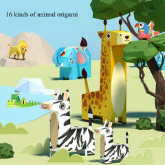 Geometric Puzzle Sets 3D Origami Paper Craft Kit for Holiday