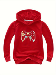 Gamepad Print Hoodies Comfy Pullover Sweatshirt Spring Fall Sports Gift