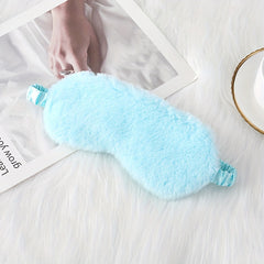 Solid Eye Protection Eye Mask Lunch Break Plush Eye Mask