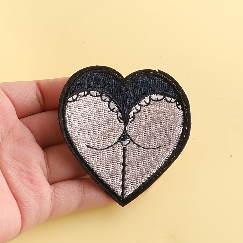 6pcs Hat Crutches Embroidery Patches DIY Clothes Accessories