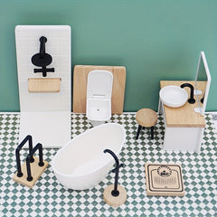 Mini Bathroom Furniture Set for Education - Sinks Toilets Bathtubs