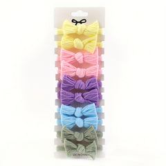 10pcs Bow Decor Headband for Baby Girls