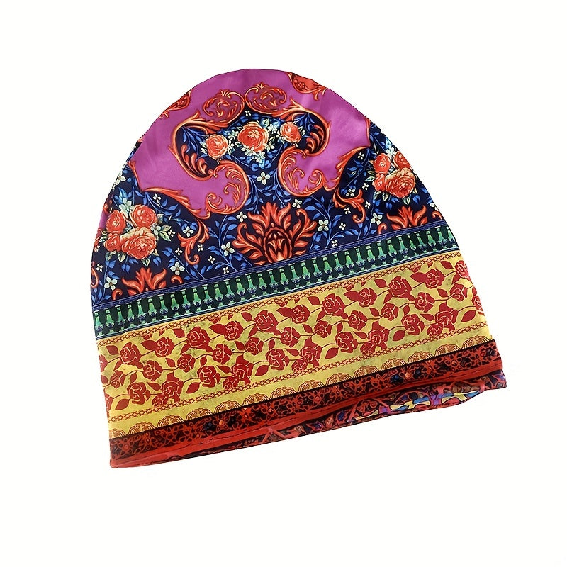 Boho Slouchy Beanie Cotton Casual Hats Lightweight Chemo Cap Women
