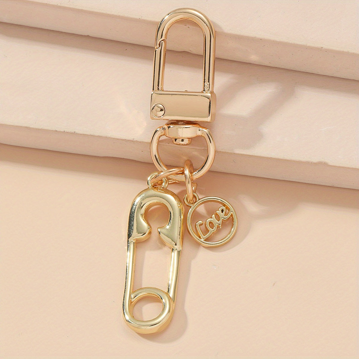 Metal U-shaped Keychain Pin Pendant