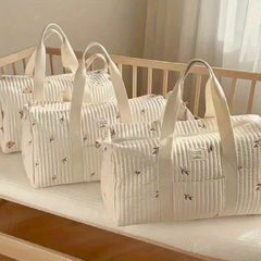 Quilted Embroidered Travel Duffle Bag, Ages 14+