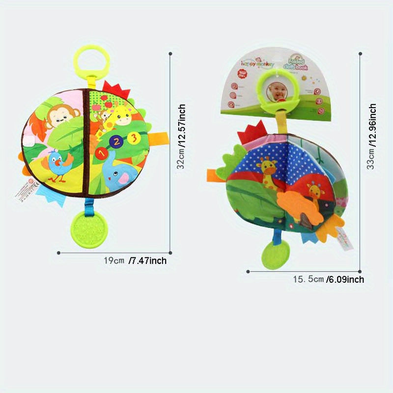 2pcs Baby Hanging Cloth Book Rattle Toy Multicolor Pen