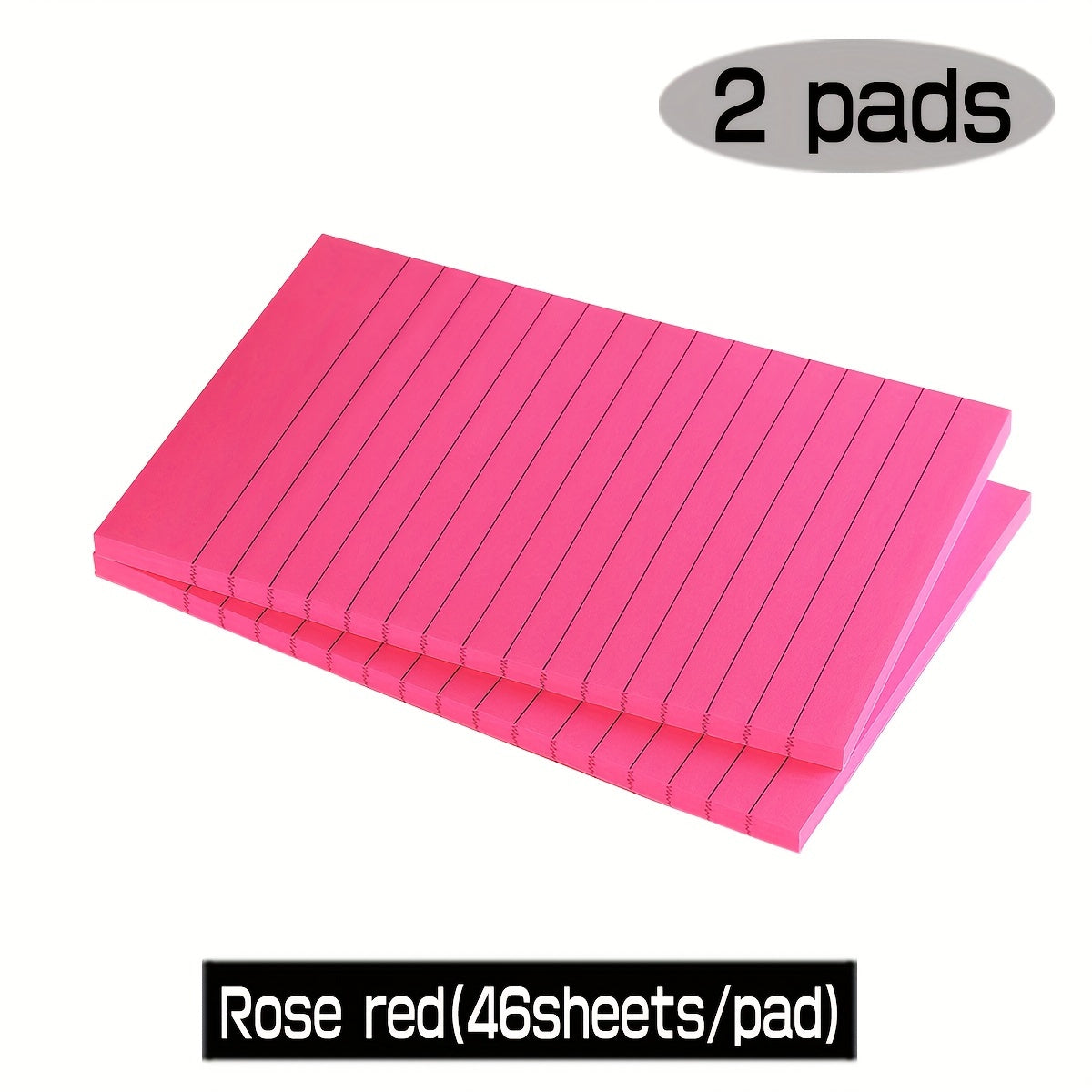 Large Sticky Notes 4x6 IN 9 Colors 46 Sheet pad Lined Sticky Notes
