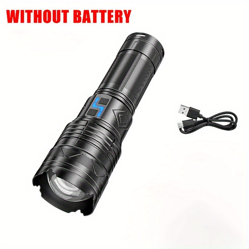High Power Rechargeable Flashlight Waterproof Long Lasting Flashlight