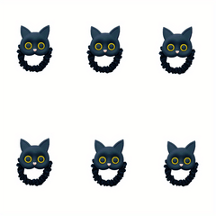 Cartoon Cat Hair Tie Sweet Animal Hair Rope Ponytail Holder