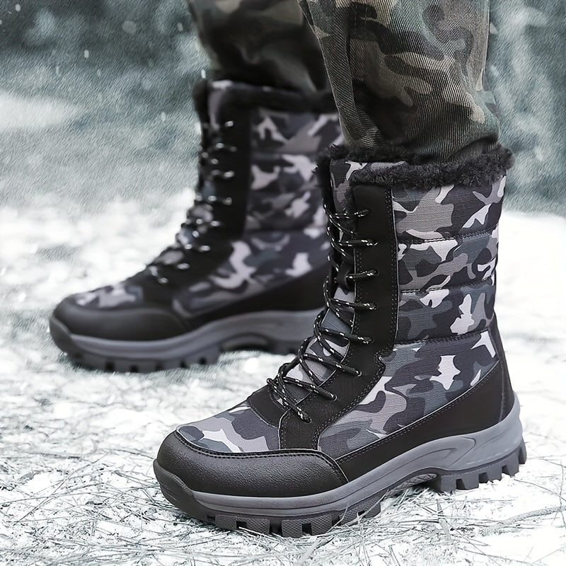 Women's Camo High Boots Anti Slip Hiking Shoes