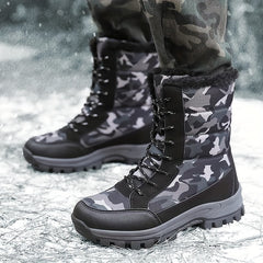 Women's Camo High Boots Anti Slip Hiking Shoes