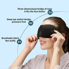 3D Eye Mask for Travel Comfortable Sleep Blackout Night Sleeping Eyeshade