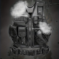 Outdoor Camouflage Tactical Vest - Breathable & Adjustable for Combat Games