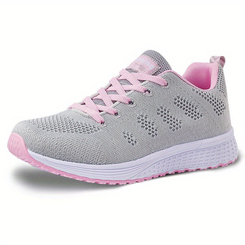 Women's Lace-up Casual Sneakers Comfortable Walking Shoes