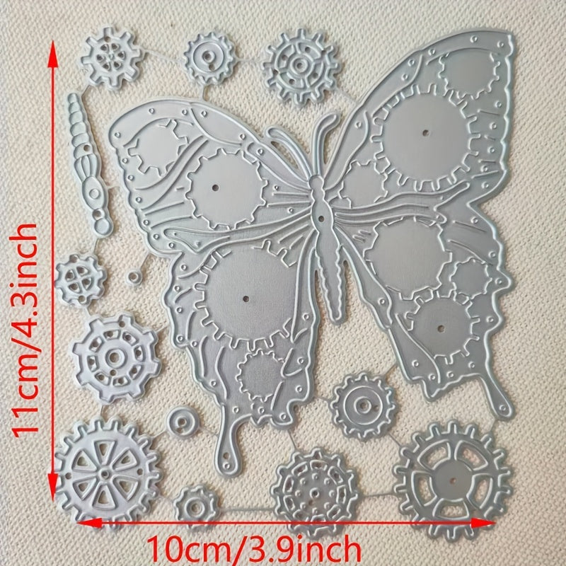 Butterfly Steampunk Metal Cutting Dies Stencil