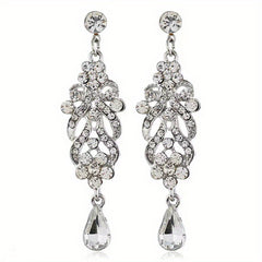 Gothic Rhinestone Drop Earrings