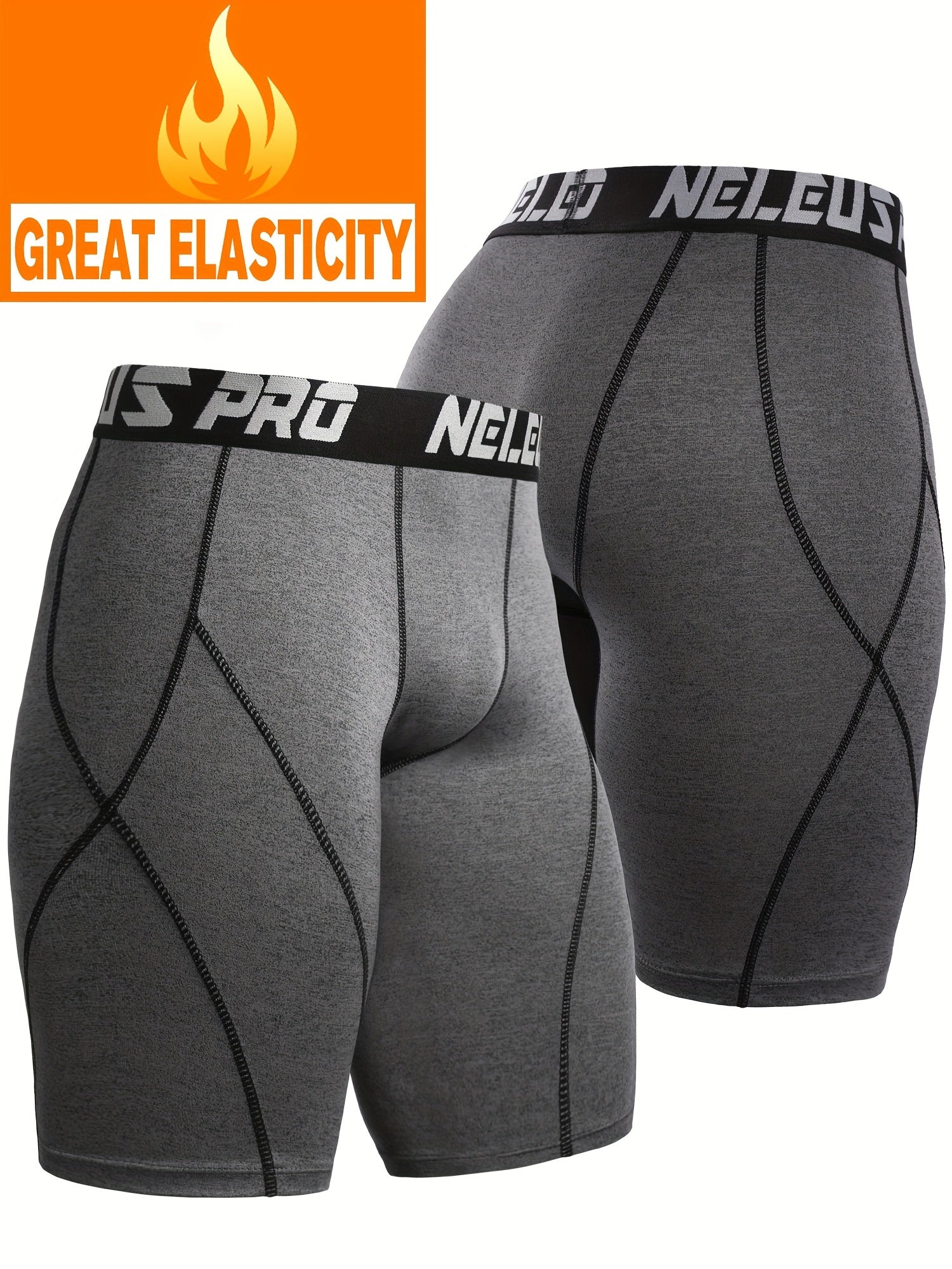 Men's Compression Shorts High Stretch Breathable Base Layer Shorts