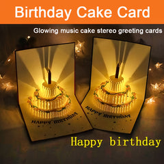 3D Birthday Card Music Greeting Card Graduation Holiday Card
