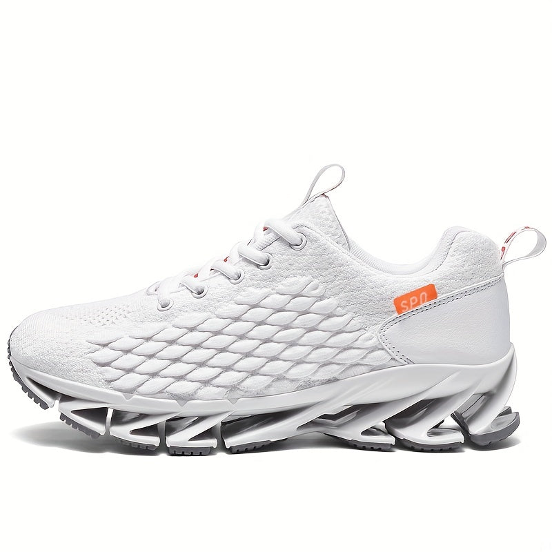 Men's Lace up Blade Sneakers Shock absorbing Athletic Shoes