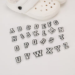 26pcs PVC Letter Charms Shoe Decoration DIY Shoes Pins For Clogs Men Women Teens