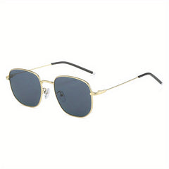 Square Metal Sunglasses Anti Glare UV400