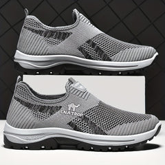 Men's Slip-On Walking Shoes Breathable Mesh Comfortable Sneakers