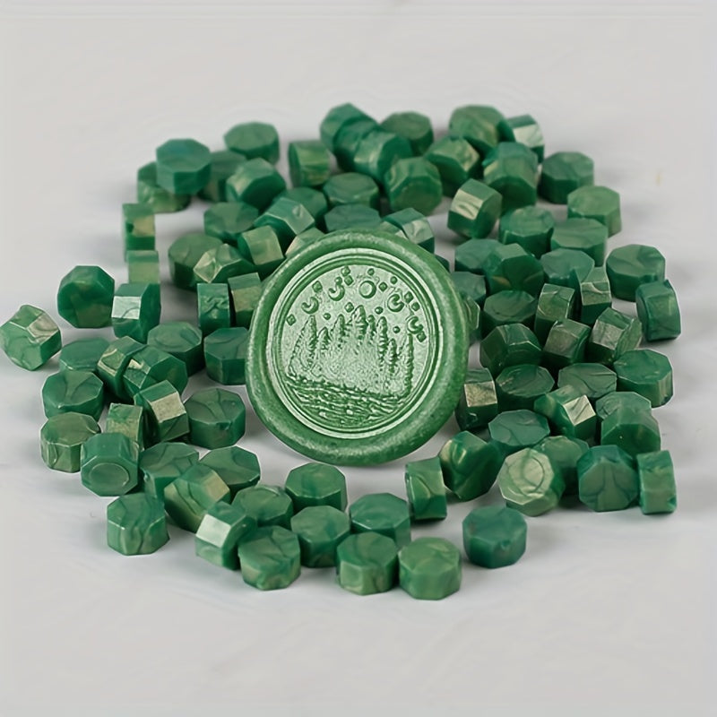 100pcs Octagonal Wax Pellets Seal Stamp Wax Beads for Embellishment