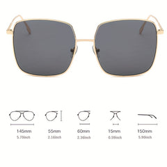 Metal Frame Sunglasses Mirror Lens Glasses UV400