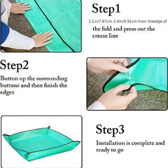 2pcs 50 Plant Potting Mats Waterproof Foldable Easy Transplanting