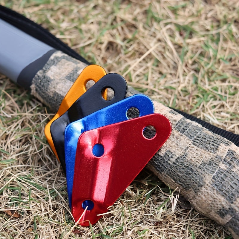 4pcs Aluminium Triangle Buckles Tent Canopy Windproof Rope Buckle